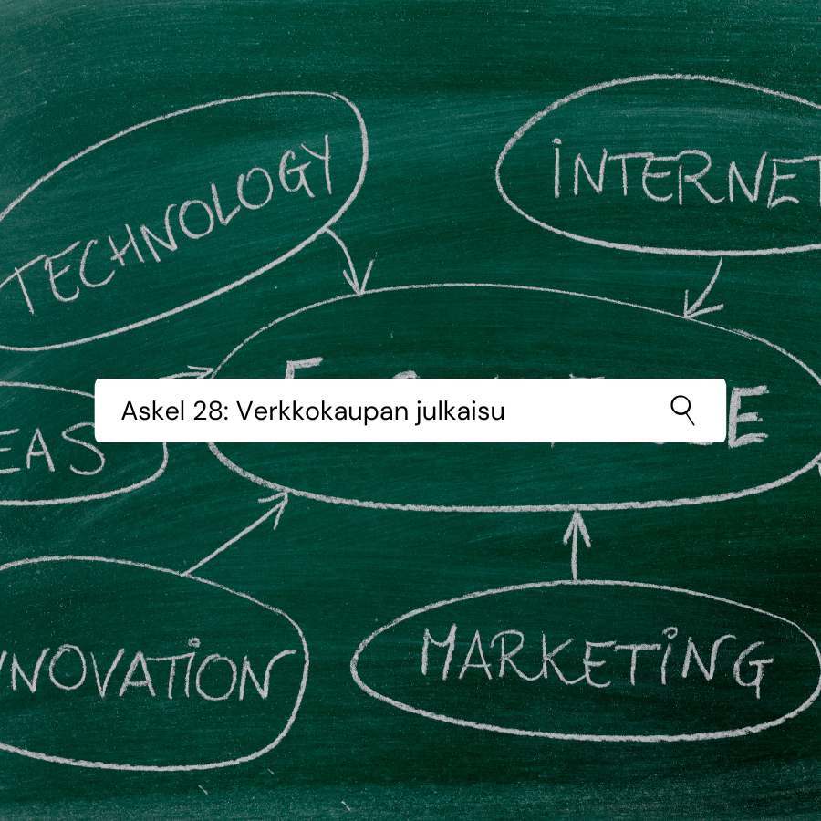 Askel 28: Avaa verkkokauppa julkiseksi