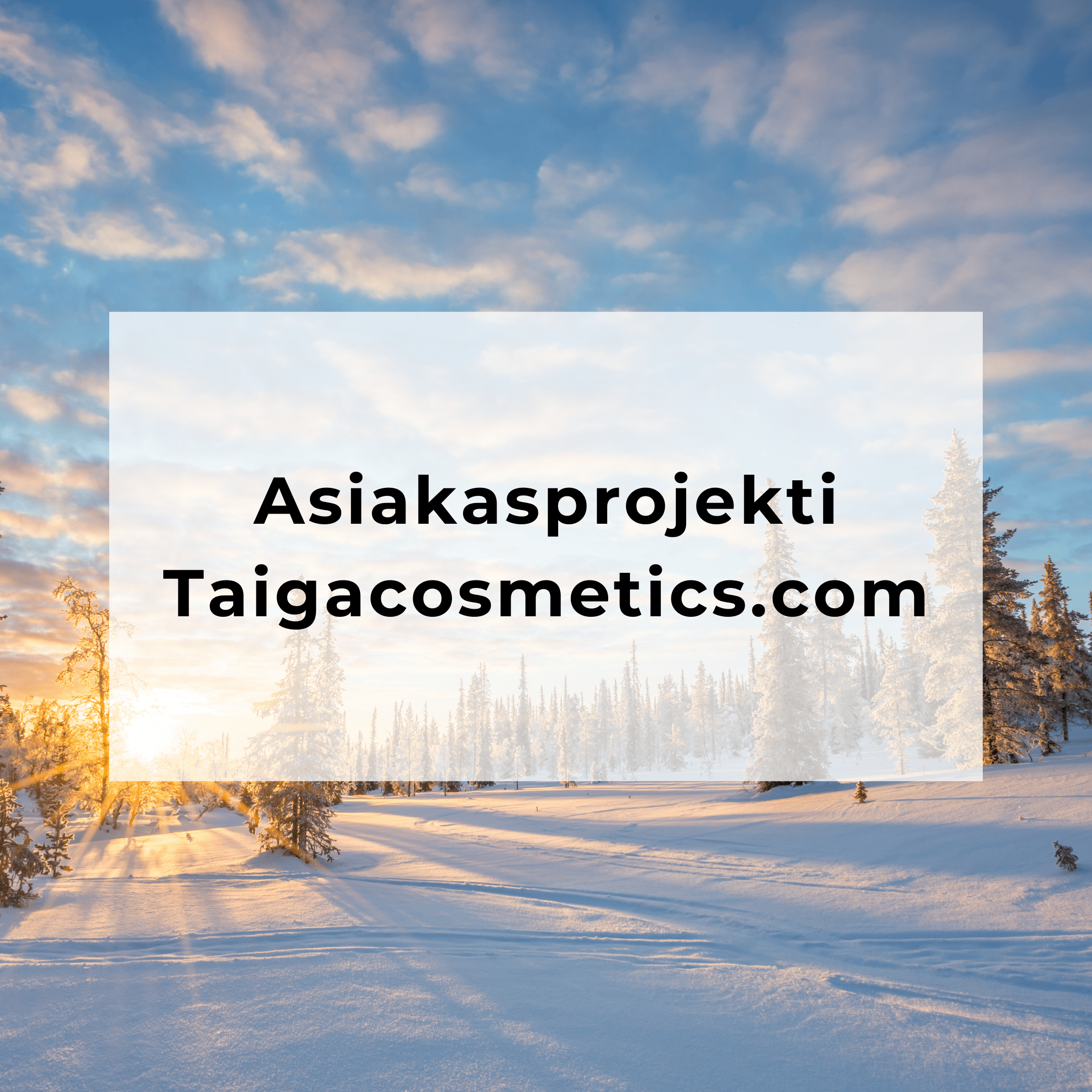 Verkkokauppa kotimaiselle luonnonkosmetiikka brändille